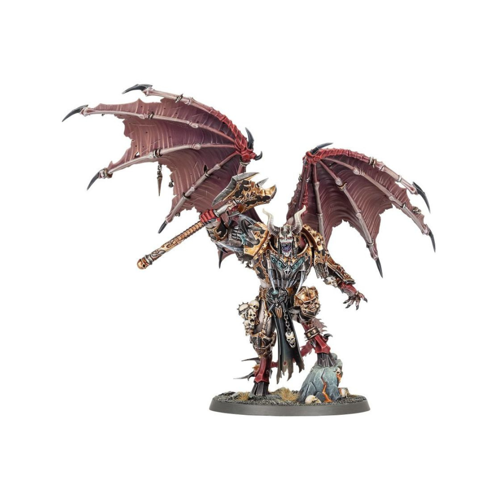 Warhammer Dämonenprinz Miniatur bemalt mit Flügeln Chaos Modell Age of Sigmar Charakter Einheit