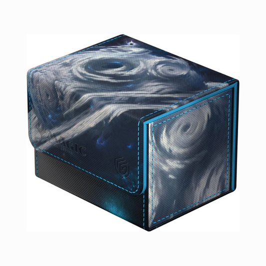 Ultimate Guard Sidewinder Deckbox blaues Wirbel-Design – Kartenbox für 100 gesleevte Karten, ideal für Magic und TCGs