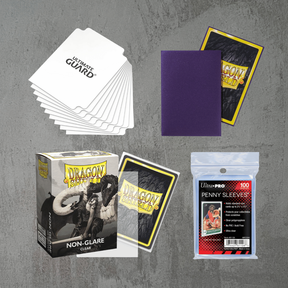 Schutz-Hüllen für Sammelkarten von Ultimate Guard, Dragon Shield und Ultra Pro – ideal für TCG-Spieler und Sammler