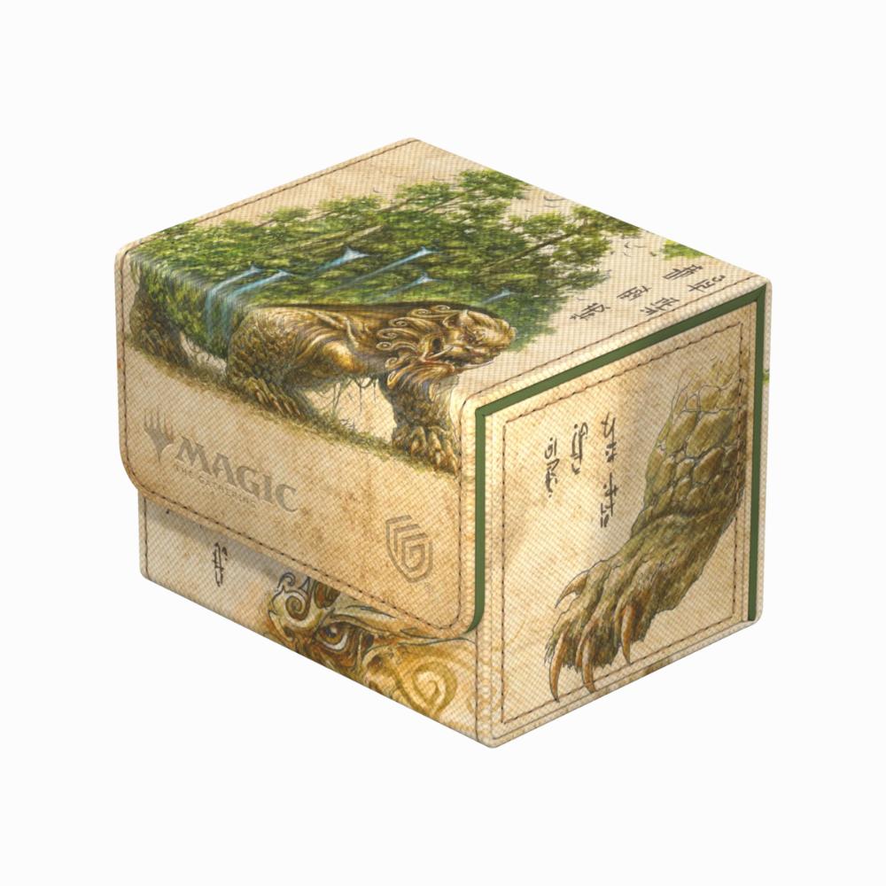 Ultimate Guard Sidewinder Deckbox Avatar – Der Herr der Elemente (Erde) mit Naturgeist-Artwork, für 100 gesleevte Sammelkarten