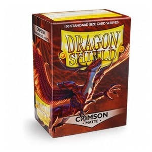 100 Dragon Shield Sleeves - Matte Crimson