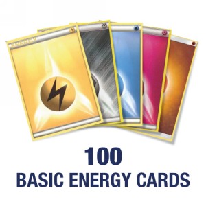 100 Pokemon Basis Energie Karten – zufällige Auswahl, ideal für Deckbau und Pokemon Einzelkarten Sortiment