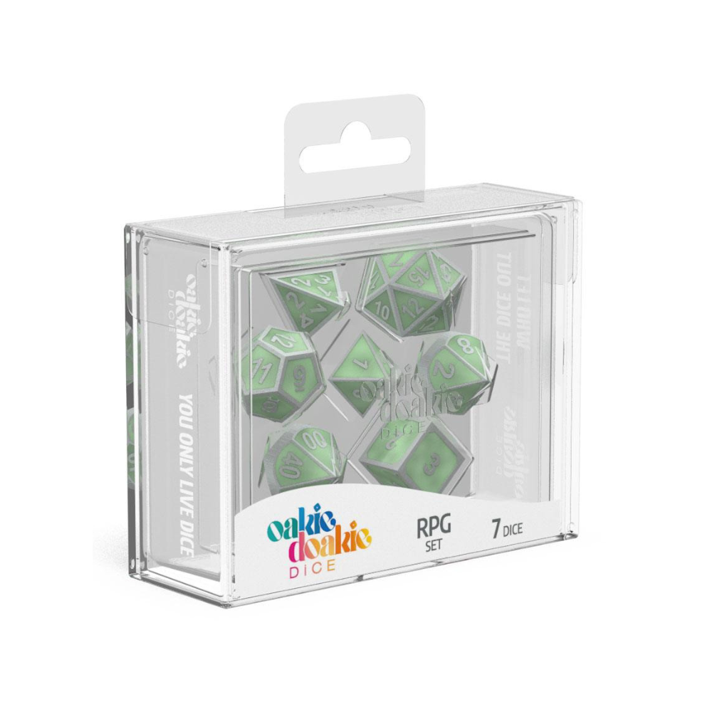 Würfelset RPG - Metal Glow in the Dark (7)