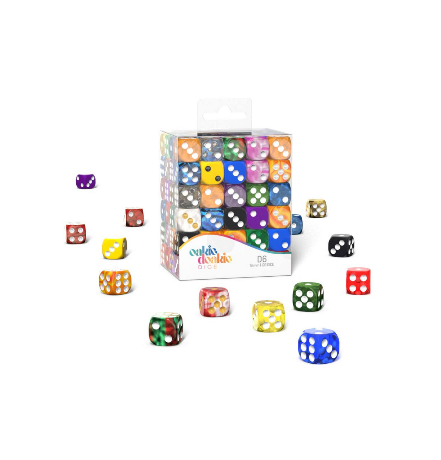 W6 Dice - Retail Pack Mixed (120)