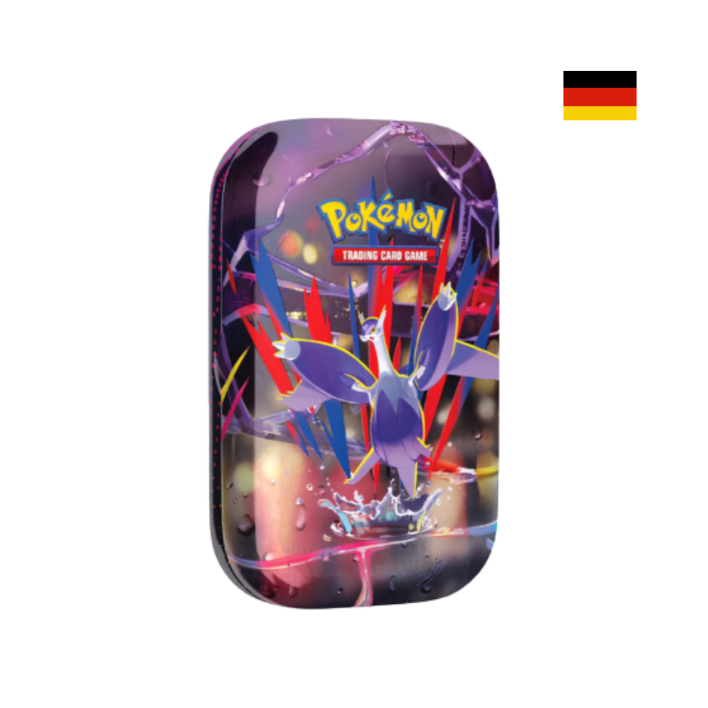 Pokémon Mini Tin mit Mega-Latios Design aus der Mega Entwicklung Kollektion
