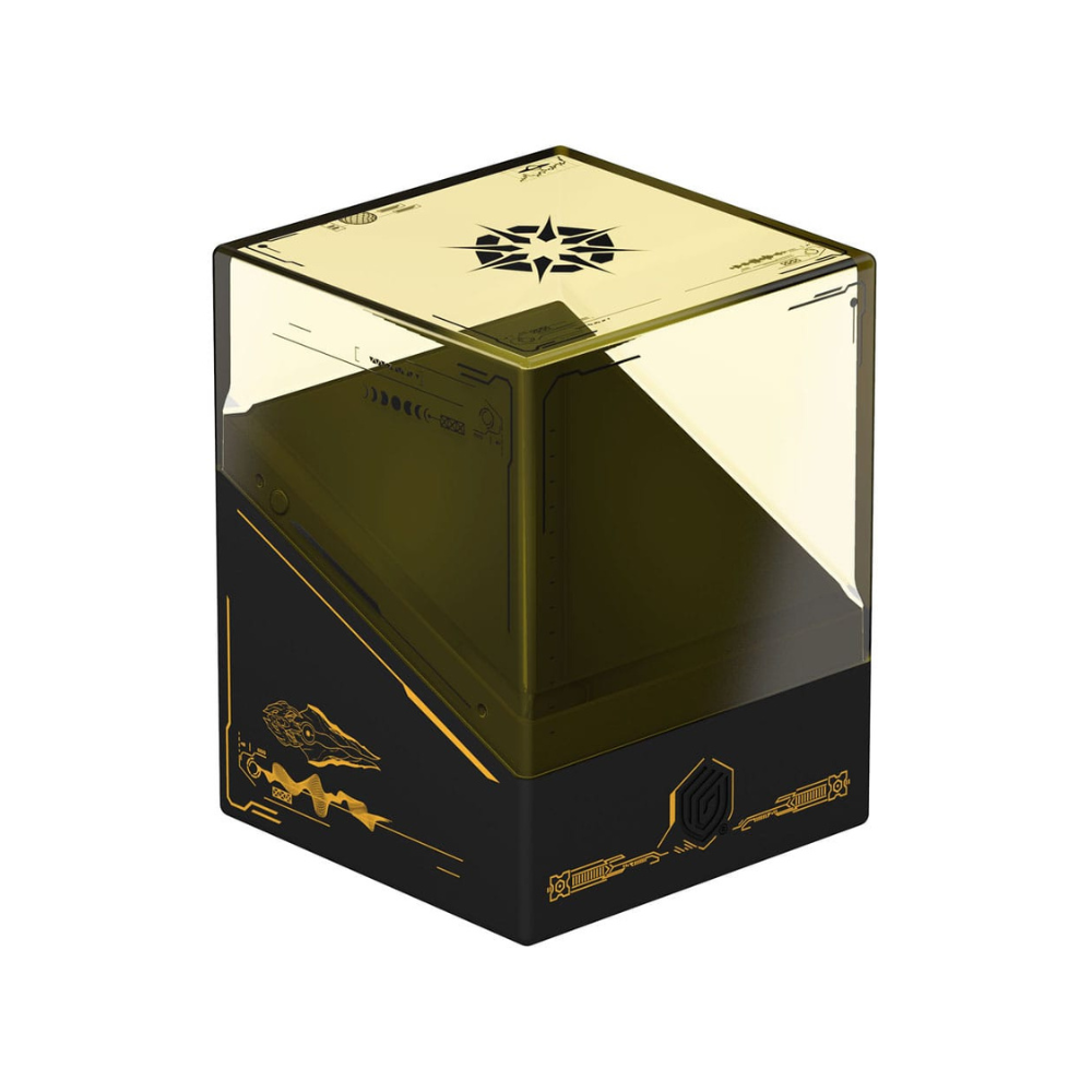 Ultimate Guard Boulder Deckbox Edge of Eternities gold – Premium Deckbox für 100+ gesleevte Trading Cards