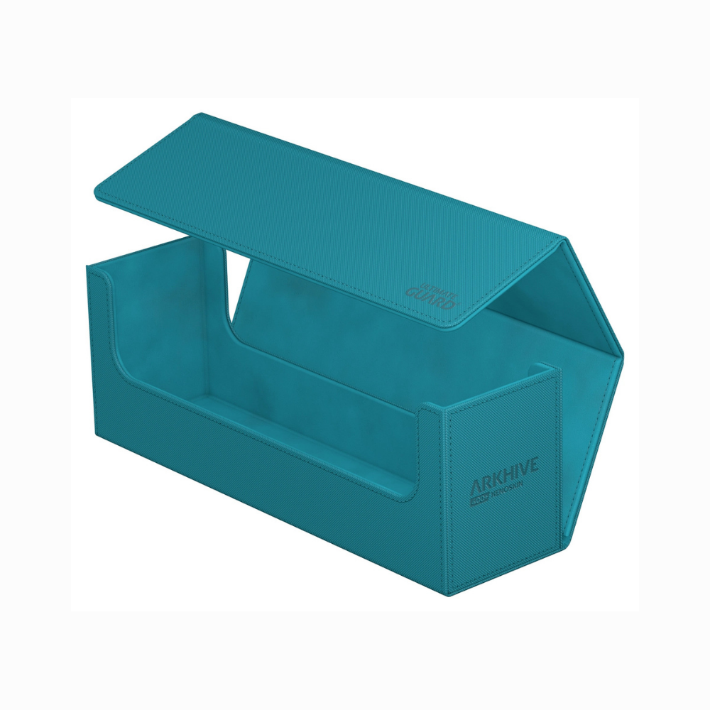 Ultimate Guard Arkhive Monocolor Flip Case 400+ Petrol – hochwertige Kartenbox für über 400 gesleevte TCG-Karten