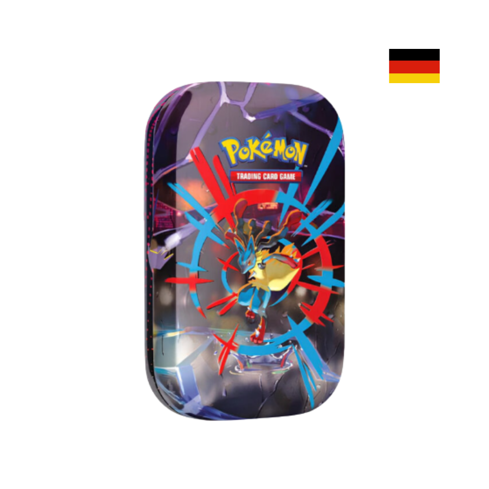 Pokémon Mini Tin mit Mega-Lucario Artwork aus der Mega Evolution Serie