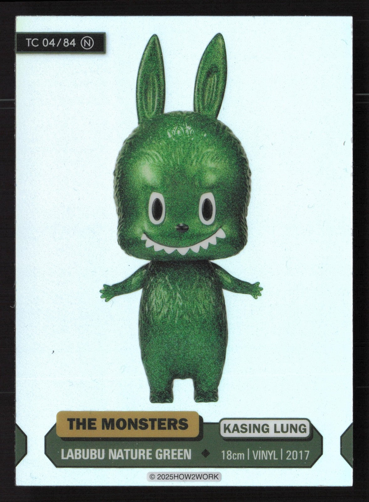 Labubu The Monsters Series 3 - How2Work – TC 04/84 N Labubu Nature Green