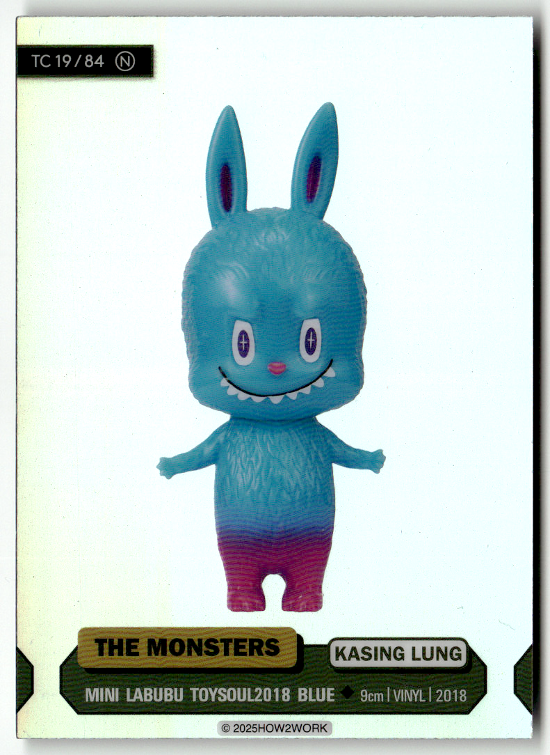 Labubu The Monsters Series 3 - How2Work – TC 19/84 N Mini Toysoul2018 Blue