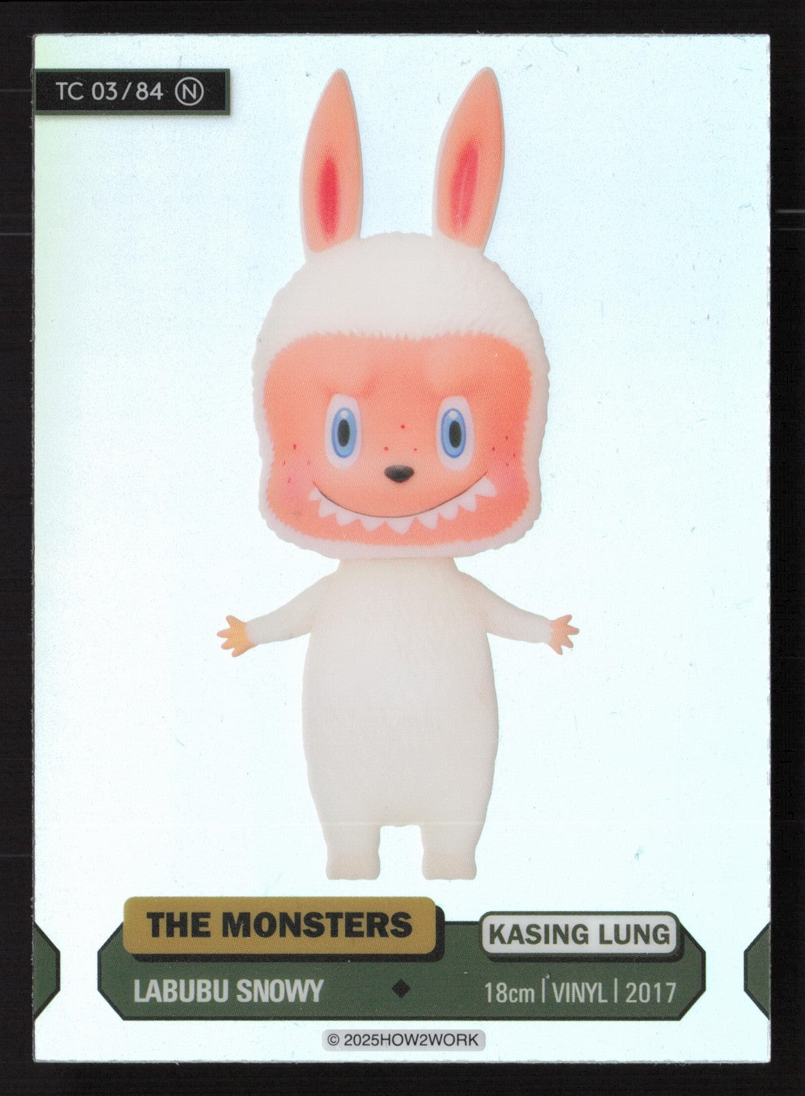 Labubu The Monsters Series 3 - How2Work – TC 03/84 N Labubu Snowy