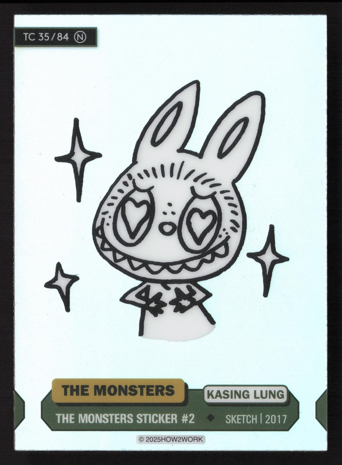 Labubu The Monsters Series 3 - How2Work – TC 35/84 N The Monsters Sticker #2