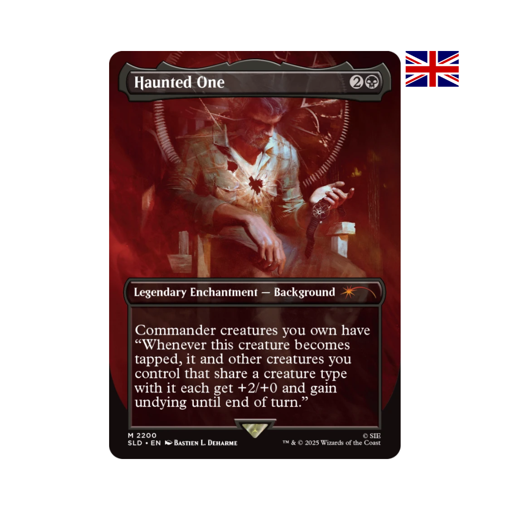Magic: The Gathering Karte „Haunted One“ aus Secret Lair x The Last of Us Part I, Legendary Enchantment Background