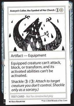 Avacyn's Collar, the Symbol of Her Church - Mystery Booster 2: Playtest Cards (Special)