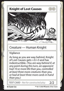 Knight of Lost Causes - Mystery Booster 2: Playtest Cards (Special)