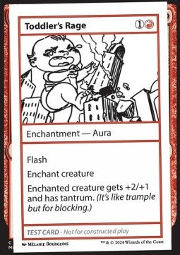 Toddler's Rage - Mystery Booster 2: Playtest Cards (Special)
