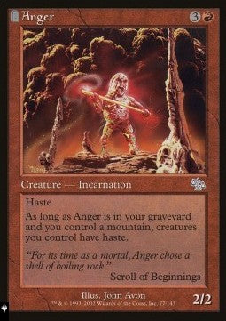 Anger - Mystery Booster 2: Reprints from Across Magic's History (Uncommon)