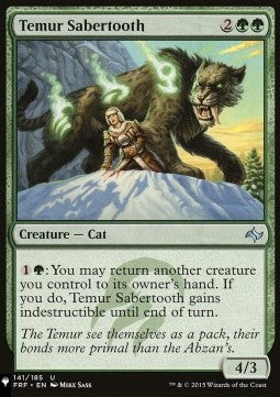 Temur Sabertooth - Mystery Booster 2: Reprints from Across Magic's History (Uncommon)