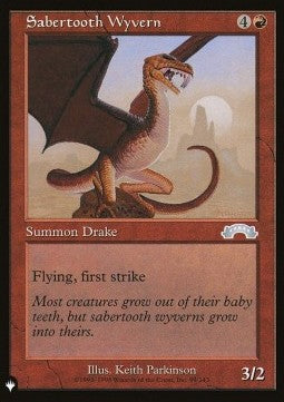 Sabertooth Wyvern - Mystery Booster 2: Reprints from Across Magic's History (Uncommon)