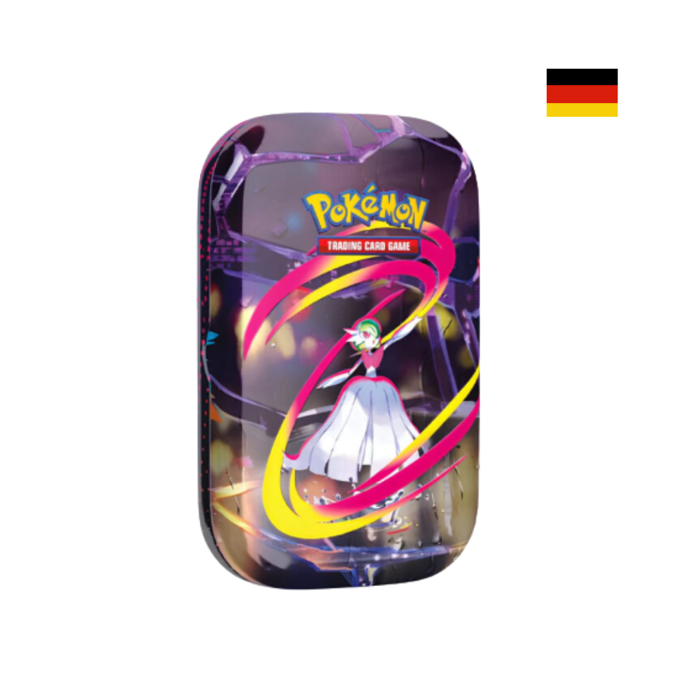 Mini Tin mit Mega-Guardevoir Design aus der offiziellen Pokémon Kollektion