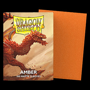 100 Dragon Shield Sleeves - Matte Amber