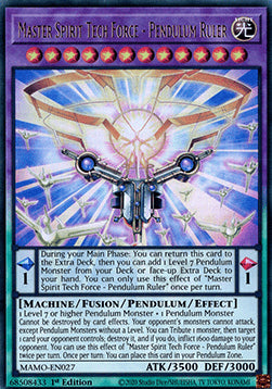 Master Spirit Tech Force - Pendulum Ruler (V.1 - Ultra Rare)