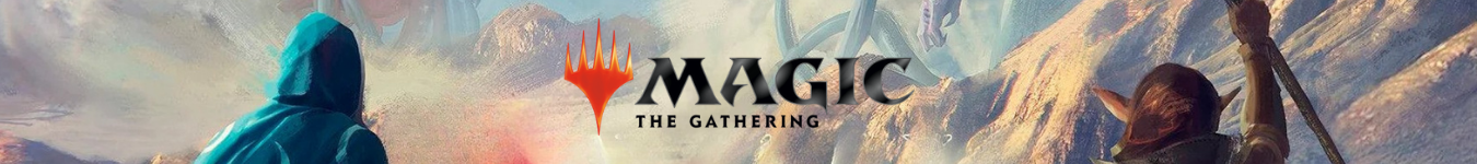 Magic: The Gathering Banner mit epischem Artwork – entdecke Decks, Booster und mehr im Shop.