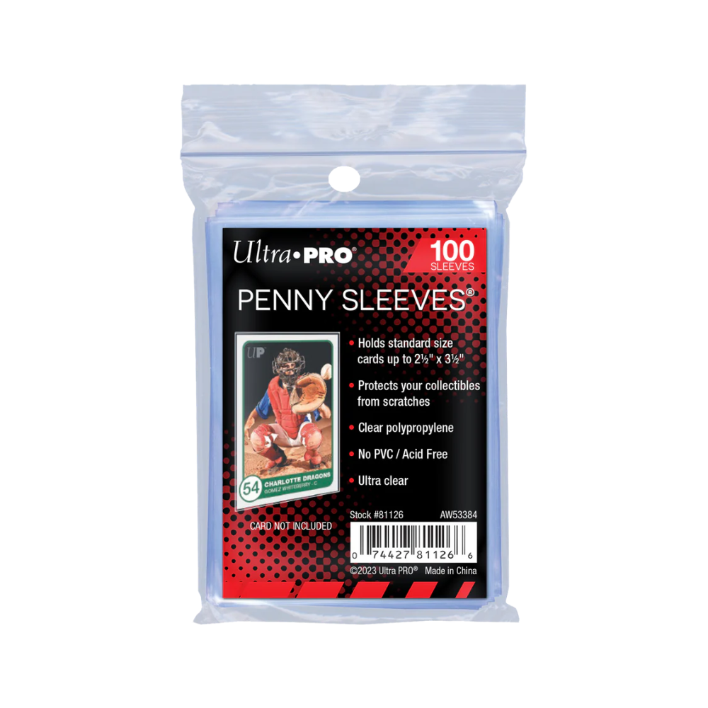 Ultra Pro Penny Sleeves – 100 transparente Kartenhüllen aus Polypropylen für Standardkarten, ideal zum Schutz vor Kratzern bei Magic, Pokémon und TCGs