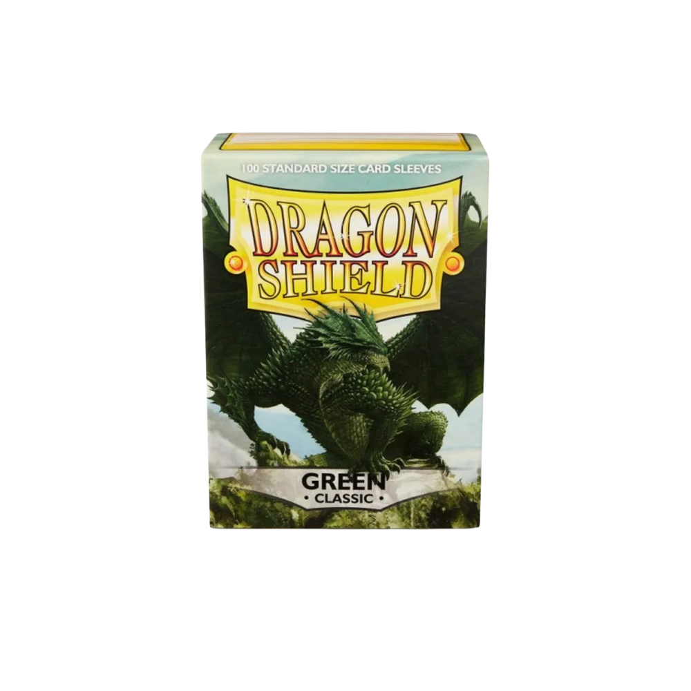 Dragon Shield Classic Sleeves Green – 100 Kartenhüllen in Standardgröße, robuste Classic-Serie für Magic, Pokémon und andere TCG-Karten