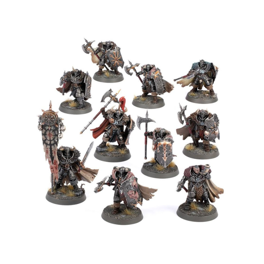 Warhammer Age of Sigmar Chaos Warriors Set mit 10 Miniaturen Slaves to Darkness Fraktion