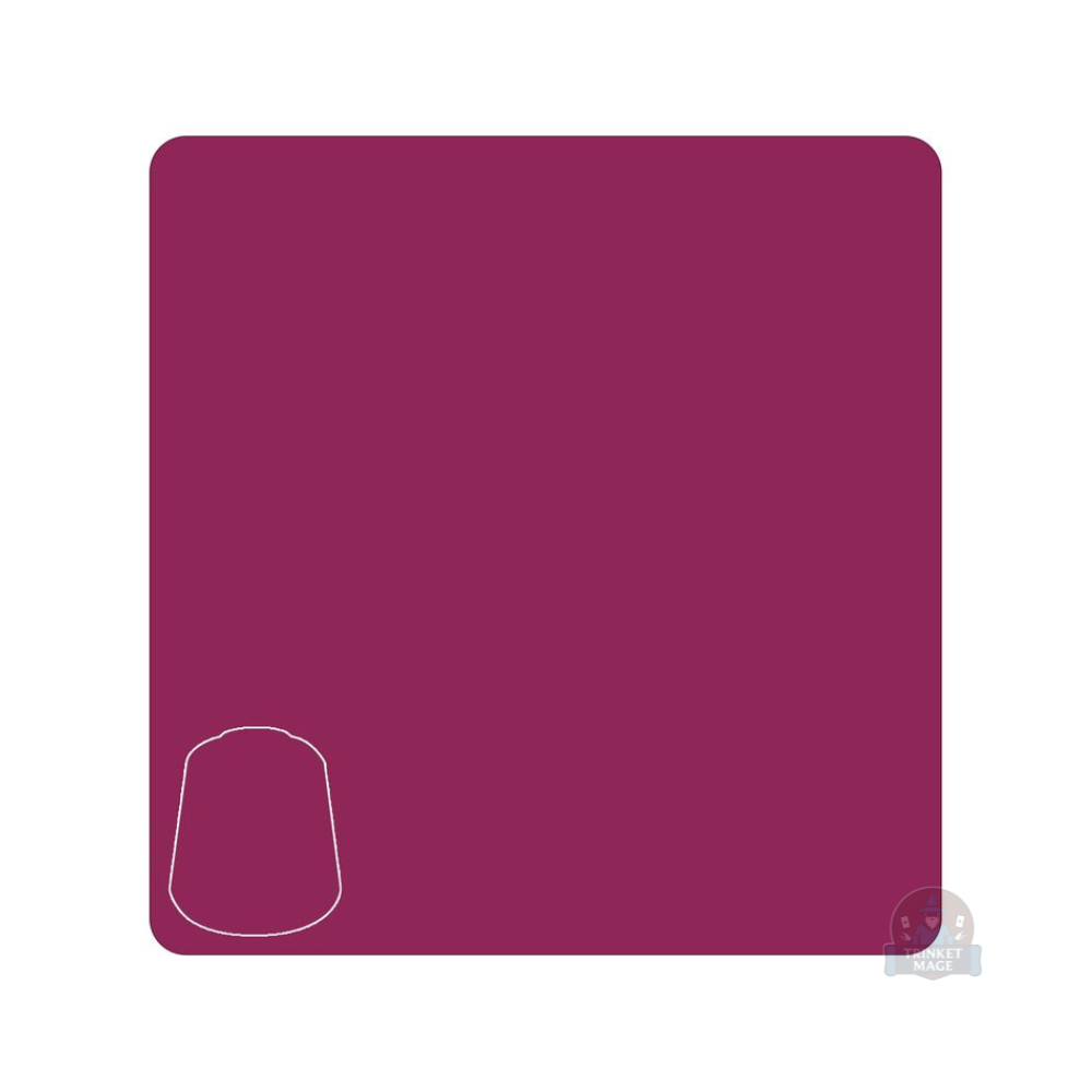 Farbprobe der Citadel Layer Pink Horror mit gleichmäßig aufgetragener kräftig pinker Farbfläche.