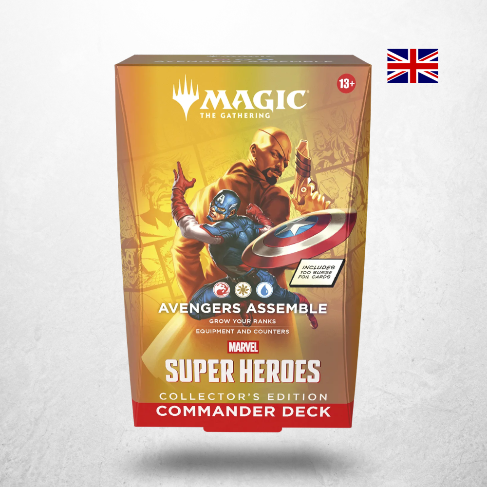 Magic: The Gathering Marvel Super Heroes Collector’s Edition Commander Deck Avengers assemble in englischer Sprache mit Captain America und Nick Fury
