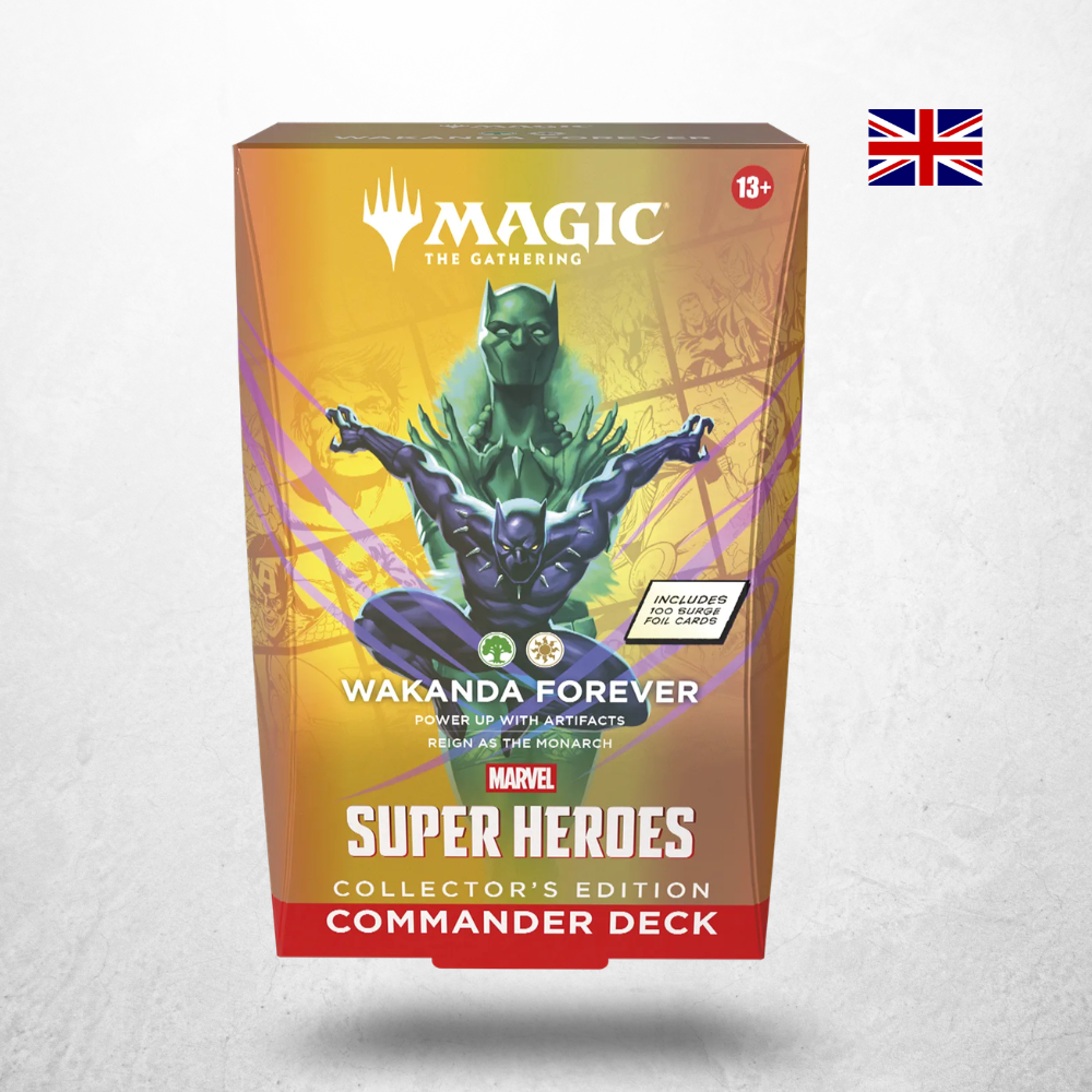 Magic: The Gathering Marvel Super Heroes Collector’s Edition Commander Deck Wakanda Forever in englischer Sprache mit Black Panther