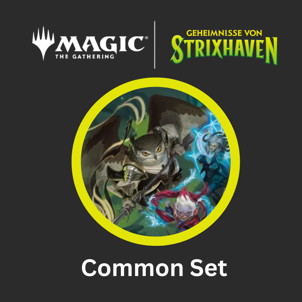 Magic: The Gathering – Geheimnisse von Strixhaven Common Set mit allen 86 Common-Karten als vollständiges Kartenset.