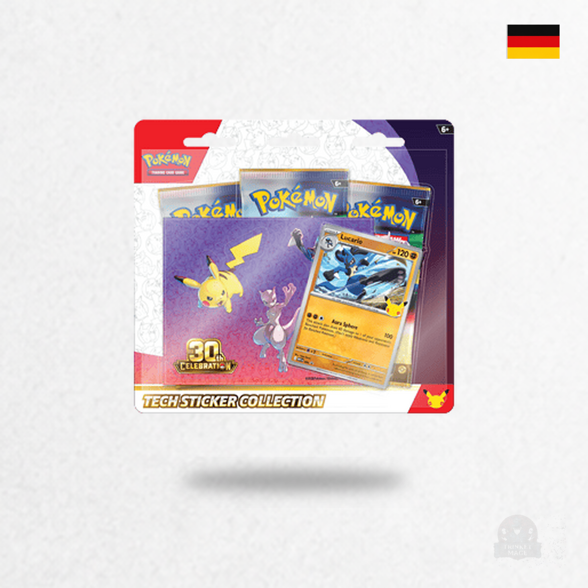 Pokémon – 30 Jahre Lucario Tech-Sticker-Kollektion – DE