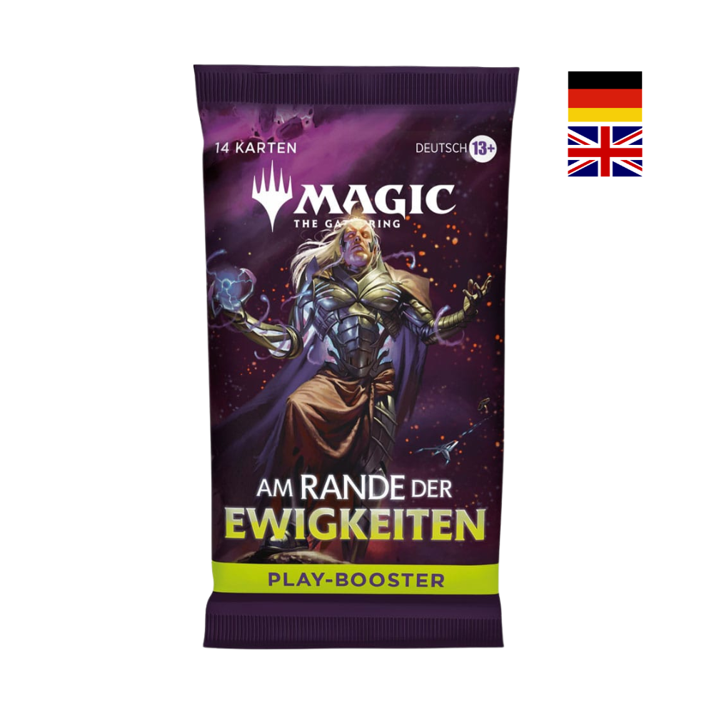 Magic The Gathering Play-Booster „Am Rande der Ewigkeiten“ – deutsches Boosterpack mit 14 Karten.