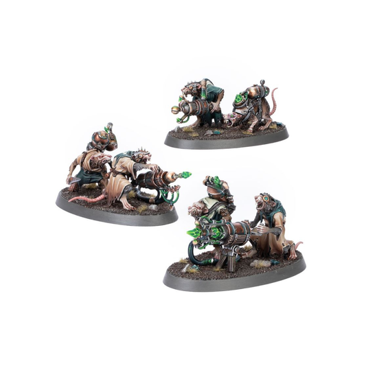 Warhammer Age of Sigmar Skaven Warpspark Weapon Battery Miniaturen mit Rattenkriegern und Warpkanonen, Tabletop Modelle Set
