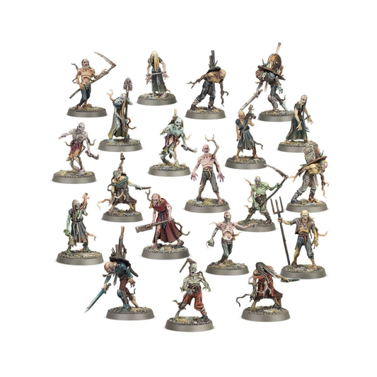 Warhammer Age of Sigmar Deadwalker Zombies Miniaturen Set bemalt, Soulblight Gravelords Untote Figuren für Tabletop Armee Deutschland