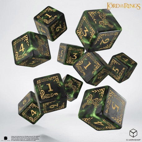 Q WORKSHOP The Lord of the Rings D6 Würfelset – 10 Würfel