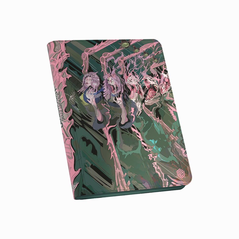 Stylischer TCG Sammelordner mit Anime-Design für Pokémon und Magic Karten