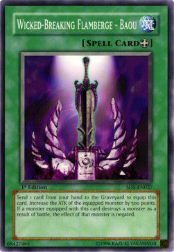 Wicked-Breaking Flamberge - Baou - Structure Deck: Warrior's Triumph (Common) [SD5-027]