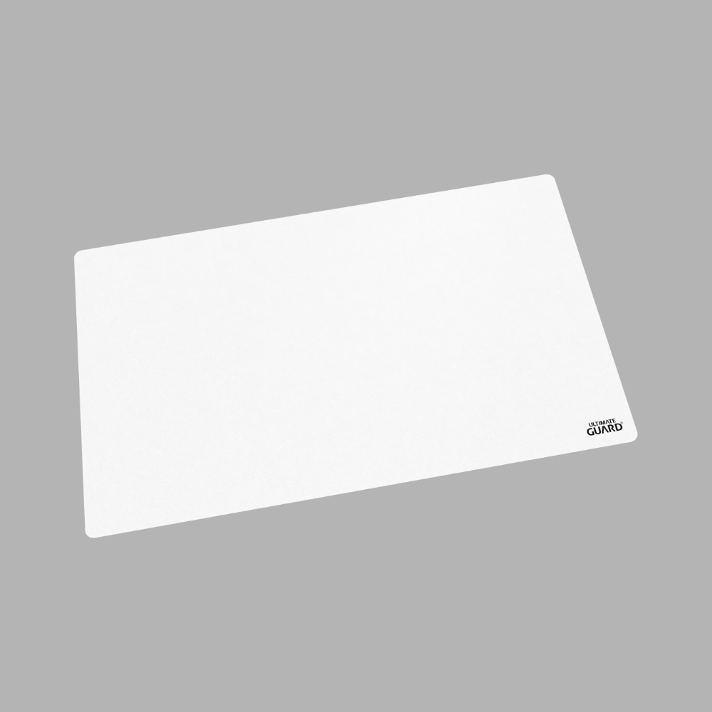 Ultimate Guard Playmat in Weiß – minimalistische, funktionale Spielunterlage für Trading Card Games. Bietet Schutz, Grip und saubere Optik.