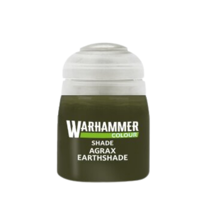 Citadel Shade Agrax Earthshade – Warhammer Colour Wash für Miniaturen, braune Shade-Farbe zum Schattieren von Warhammer Modellen