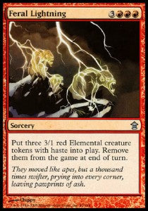 Feral Lightning - Saviors of Kamigawa (Uncommon) [SOK-97]