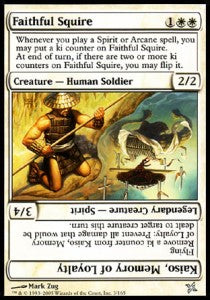 Faithful Squire - Betrayers of Kamigawa (Uncommon) [3]