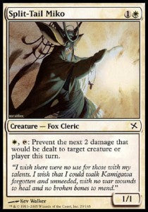 Split-Tail Miko - Betrayers of Kamigawa (Common) [BOK-23]