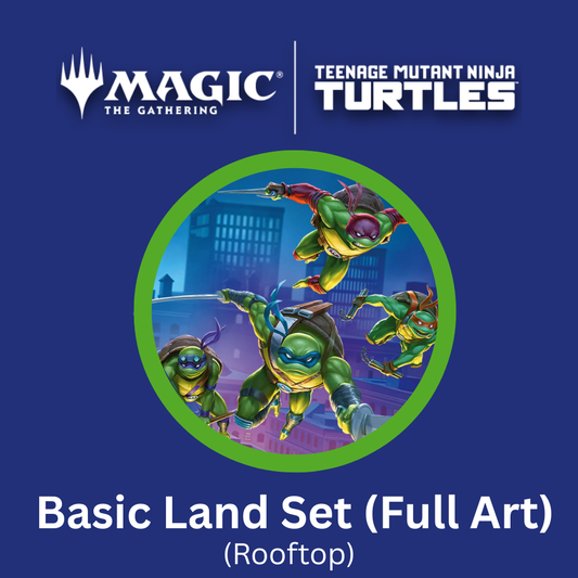 Magic: The Gathering - Teenage Mutant Ninja Turtles: Full Art Basic Land Set (Rooftop)