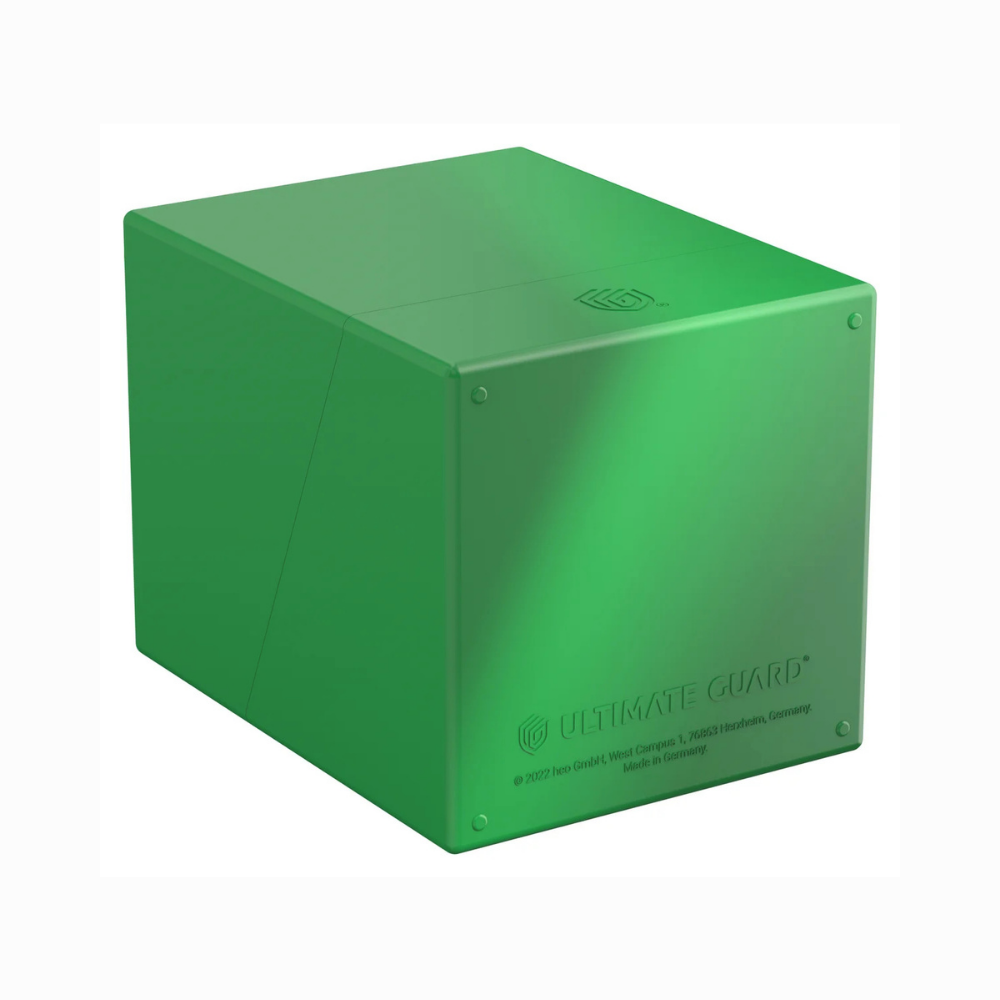 Ultimate Guard Solid Boulder Deckbox Grün – stabile Kartenbox für 100+ gesleevte Karten, sicherer Schutz für TCG-Decks