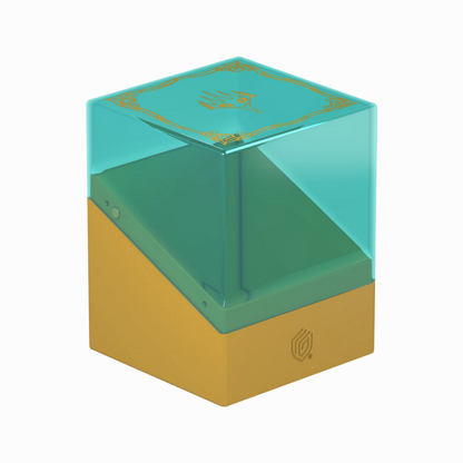 Ultimate Guard Deck Box Boulder 100+ aus Lorwyns Finsternis in Türkis und Gold, robuste Magic Deckbox