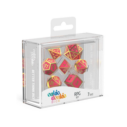 Würfelset RPG - Metal Glow in the Dark (7)